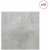 Dekoratyvinės Panelės 12 pcs Betono pilka 30 x 30 x 0.27 cm