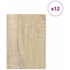Dekoratyvinės Panelės 12 pcs Sonoma ąžuolas 15 x 21 x 0.27 cm