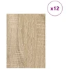 Dekoratyvinės Panelės 12 pcs Sonoma ąžuolas 21 x 30 x 0,27 cm