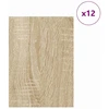 Dekoratyvinės Panelės 12 pcs Sonoma ąžuolas 30 x 42 x 0.27 cm