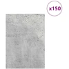 Dekoratyvinės Panelės 150 pcs Betono pilka 21 x 30 x 0,27 cm