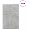Dekoratyvinės Panelės 50 pcs Betono pilka 40 x 60 x 0.27 cm