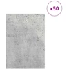 Dekoratyvinės Panelės 50 pcs Betono pilka 21 x 30 x 0,27 cm