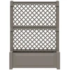 Didelis vazonas su treliu Pilka 99,5 x 43 x 133,5 PP