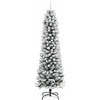 Dirbtinė Kalėdų eglutė Balta 150 cm PVC ir Metalas ir Plastikas