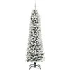Dirbtinė Kalėdų eglutė Balta 210 cm PVC ir Metalas ir Plastikas