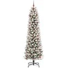 Dirbtinė Kalėdų eglutė Balta 240 cm PVC ir Metalas ir Plastikas