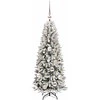 Dirbtinė Kalėdų eglutė su 150 LED s stovu Balta 120 cm