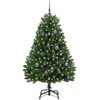 Dirbtinė Kalėdų eglutė su 150 LED Žalia 150 cm PVC ir metalas