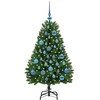 Dirbtinė Kalėdų eglutė su 150 LED Žalia 120 cm PVC ir metalas