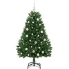Dirbtinė Kalėdų eglutė su 150 LED Žalia 150 cm PVC ir metalas