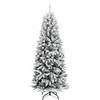 Dirbtinė Kalėdų eglutė su 300 LED s stovu Balta 240 cm