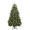 Dirbtinė Kalėdų eglutė su 300 LED Žalia 210 cm PVC ir metalas