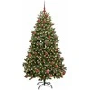 Dirbtinė Kalėdų eglutė su 300 LED Žalia 180 cm PVC ir metalas