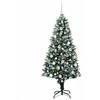 Dirbtinė Kalėdų eglutė Žalia 180 cm PVC ir Plienas ir Plastikas