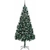 Dirbtinė Kalėdų eglutė Žalia 210 cm PVC ir Plienas ir Plastikas
