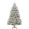Dirbtinė Kalėdų eglutė Žalia ir balta 240 cm PVC ir metalas