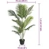 Dirbtinė palmė, žalia, 120cm, PP