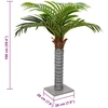 Dirbtinė palmė, žalios spalvos, 100cm, 6 lapų