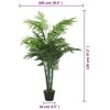 Dirbtinė palmė, žalios spalvos, 120 cm, 28 lapų