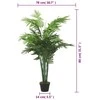 Dirbtinė palmė, žalios spalvos, 80cm, 18 lapų