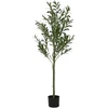 Dirbtinis alyvmedis, žalios spalvos, 120cm, 450 lapų