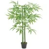 Dirbtinis bambukas, žalios spalvos, 120cm, 384 lapai