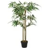 Dirbtinis bambukas, žalios spalvos, 80cm, 380 lapai
