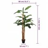 Dirbtinis bananmedis, žalios spalvos, 150cm, 18 lapai