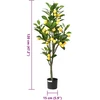Dirbtinis citrinmedis, žalios spalvos, 120cm, 136 lapai