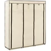 Drab. spinta su skyr. ir stryp., krem. sp., 150x45x175cm, aud.