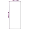 Durų kilimėlis Ruda ir juoda 120 x 300 cm 100% poliamidas