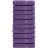 Rankšluostis Dušo rankšluosčiai SOLUND, 10vnt., violetiniai 70x140cm 600g/m²