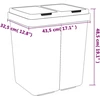 Dviguba šiukšliadėžė, antracito spalvos, 2x25l