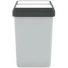 Dviguba šiukšliadėžė, baltos spalvos, 2x25l