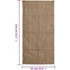 Džiuto maišai, 10vnt., 65x135cm, 100% džiutas, 340 g/m²
