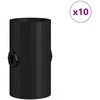Futbolo stalo kamštukai 10 pcs Juodas 1,7 x 1,7 x 3,2 cm PP