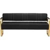 Activeshop Gabbio Avila laukiamojo sofa, aukso ir juodos spalvos