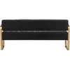 Activeshop Gabbio Avila laukiamojo sofa, aukso ir juodos spalvos