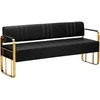 Activeshop Gabbio Avila laukiamojo sofa, aukso ir juodos spalvos
