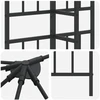 Paviljono rėmas be paviljono audinio 6 x 3 m Juoda Plienas