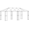 Paviljono rėmas be paviljono audinio 6 x 3 m Juoda Plienas
