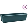 Gėlių dėžės Euro paletėms 12 vnt. Žalia 36 x 13,5 x 9,5 cm