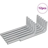 Hex rakto 12 vnt. Sidabrinė 22 x 66 mm Plienas