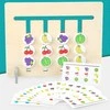 Medinis lavinamasis žaislas, atitinkantis spalvas montessori vaisiai