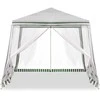Roger Palapinė sodo vakarėlių paviljonas komercinė pavėsinė Balta 2,4X2,4 m
