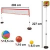 Sporto rinkinys 5in1 badmintonas krepšinis tinklinis tenisas frisbis