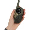 Ikonka Vaikams skirtas Walkie Talkie radijo imtuvų rinkinys su PBX chaki spalvos