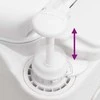 Integruotas stovyklavimo tualetas, baltas, 24+17l, HDPE/PP