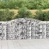Išlenkti gabiono krepšiai, 10vnt., 400x50x100/120cm, geležis